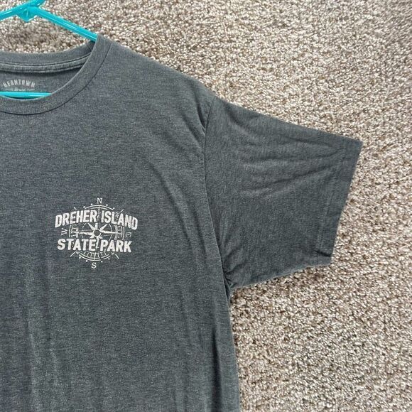 Dreher Island Skate Park Shirt Adult Large Grey Lake Murray South Carolina Logo - Picture 8 of 12